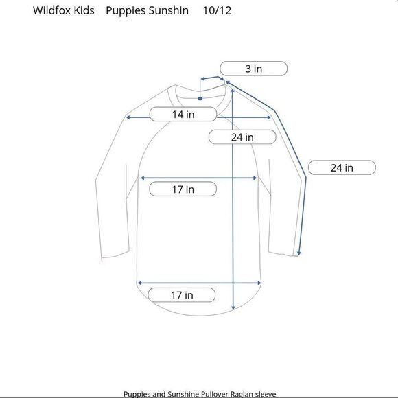 WILDFOX KIDS PUPPIES & SUNSHINE CREWNECK SWEATSHIRT PINK BIG GIRLS SIZE MEDIUM - Picture 3 of 3